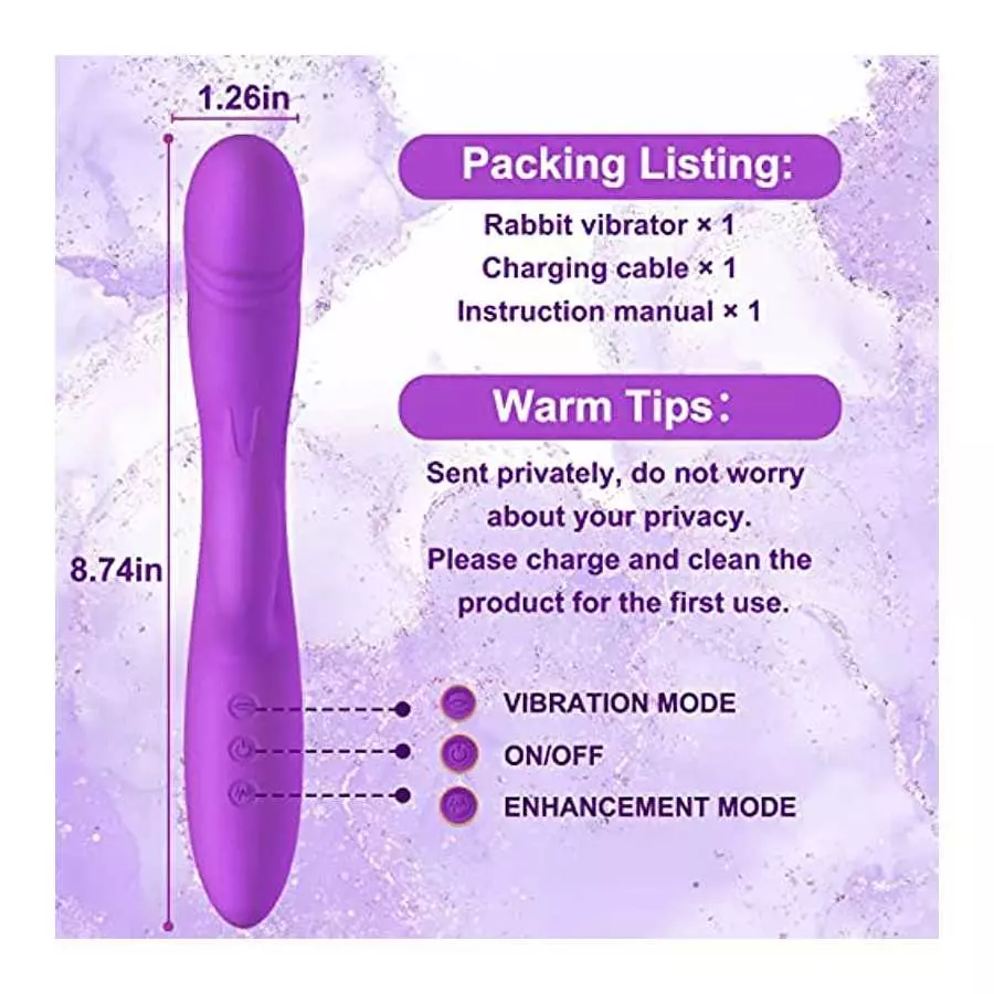G Spot Vibrators Sex Toys for Women, Tuitionua Vibrator with 10 Powerful Vibrations, Clit Anal Stimulating Dildo Massager with D