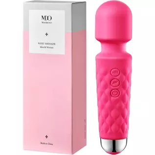 Powerful Wand Massager with 8 Speeds 20 Vibration Modes USB Rechargeable Handheld Cordless Waterproof Personal Massager for Full