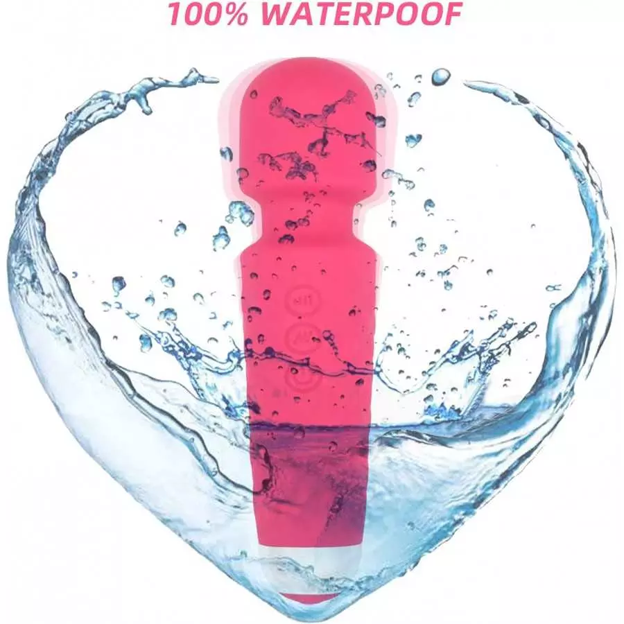 Powerful Wand Massager with 8 Speeds 20 Vibration Modes USB Rechargeable Handheld Cordless Waterproof Personal Massager for Full