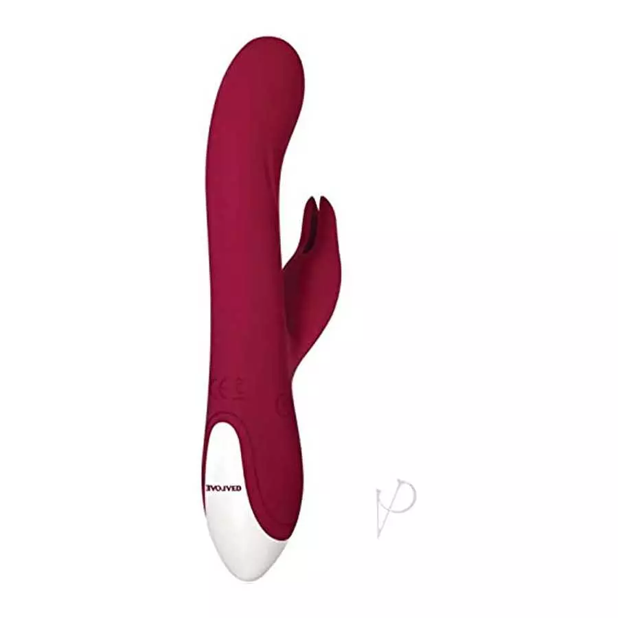Evolved Love Is Back - Inflatable Rechargeable Silicone Bunny - Over 60 Function Combinations - G-Spot Tip Vibraties & Inflates 