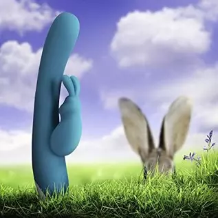 Blush Hop Rave Rabbit Plus - Pleasure Massager for Women - Wireless Rabbit Vibrator Dildo - Female Sexual Wellness - Vibrating G