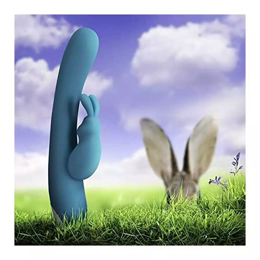Blush Hop Rave Rabbit Plus - Pleasure Massager for Women - Wireless Rabbit Vibrator Dildo - Female Sexual Wellness - Vibrating G