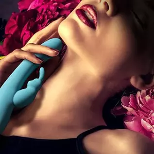 Blush Hop Rave Rabbit Plus - Pleasure Massager for Women - Wireless Rabbit Vibrator Dildo - Female Sexual Wellness - Vibrating G