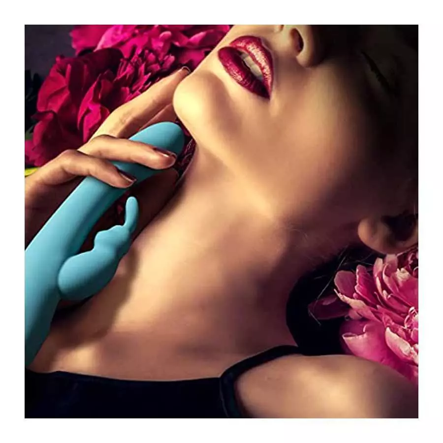 Blush Hop Rave Rabbit Plus - Pleasure Massager for Women - Wireless Rabbit Vibrator Dildo - Female Sexual Wellness - Vibrating G