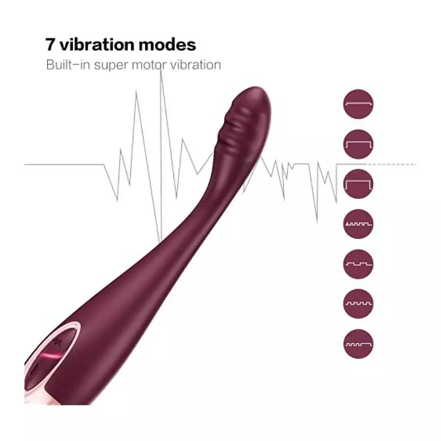 ROSERAIN G Spot Vibrator, Heating Waterproof Rechargeable Wand Massager