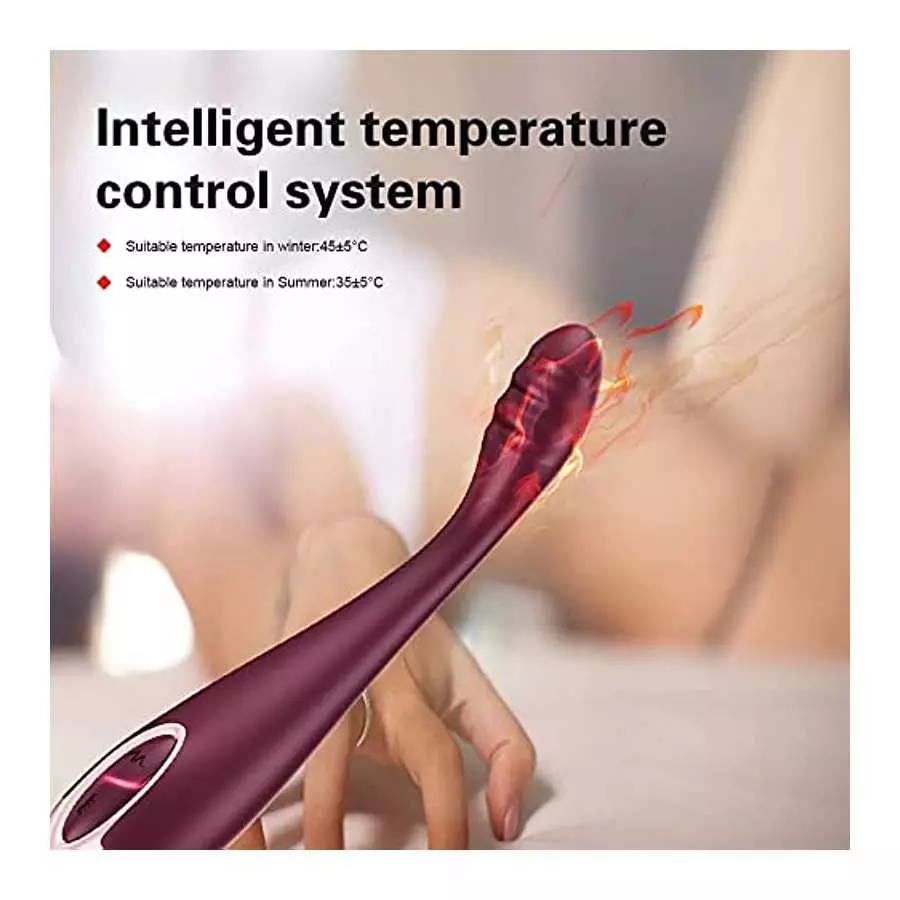 ROSERAIN G Spot Vibrator, Heating Waterproof Rechargeable Wand Massager