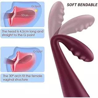 ROSERAIN G Spot Vibrator, Heating Waterproof Rechargeable Wand Massager ROSERAIN G Spot Vibrator, Heating Waterproof Rechargeable Wand Massager