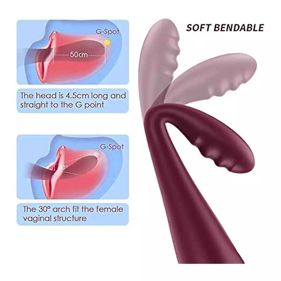 ROSERAIN G Spot Vibrator, Heating Waterproof Rechargeable Wand Massager