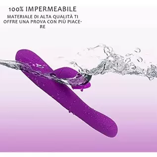 G Spot Rabbit Vibrator Personal Massager for Women,Adult Sex Toys with 10 Tongue Licking & Vibrating & 5 Wiggling,Female Thrusti