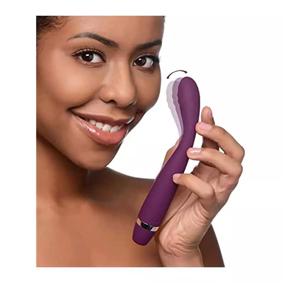 Inmi Slim-G Pleaser 10X Flexible Premium Silicone Pinpoint G Spot Vibe | Adult Sex Toy with 3 Speeds + 7 Vibration Patterns for 