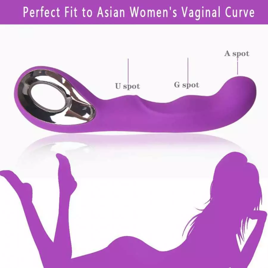ZOMTOP G-Spot Vibrator for Clit and Anal Sexual Stimulation, Adult Sex Toy for Women, Rechargeable Vibrating Dildo with 10 Vibra