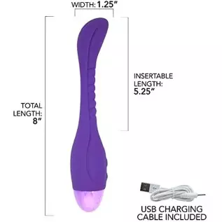 Flexible Silicone G-Spot Vibrator - 10 Vibrating Functions for Intense G Spot Orgasms
