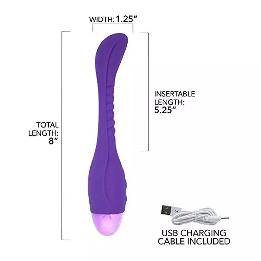 Flexible Silicone G-Spot Vibrator - 10 Vibrating Functions for Intense G Spot Orgasms