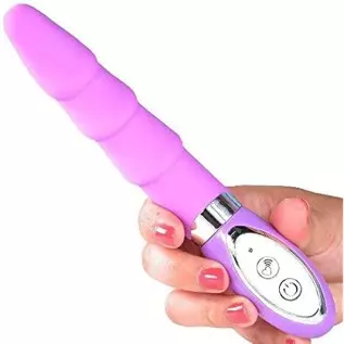 Silicone Rippled Vibrator for G Spot or Clit Stimulation Multi Function Strong Vibrations Sex Toy