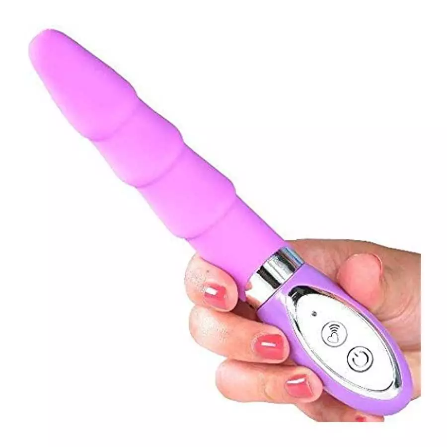 Silicone Rippled Vibrator for G Spot or Clit Stimulation Multi Function Strong Vibrations Sex Toy