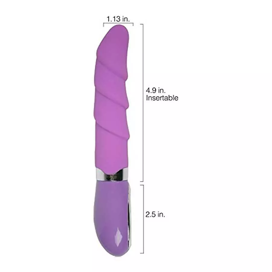 Silicone Rippled Vibrator for G Spot or Clit Stimulation Multi Function Strong Vibrations Sex Toy