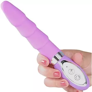 Silicone Rippled Vibrator for G Spot or Clit Stimulation Multi Function Strong Vibrations Sex Toy