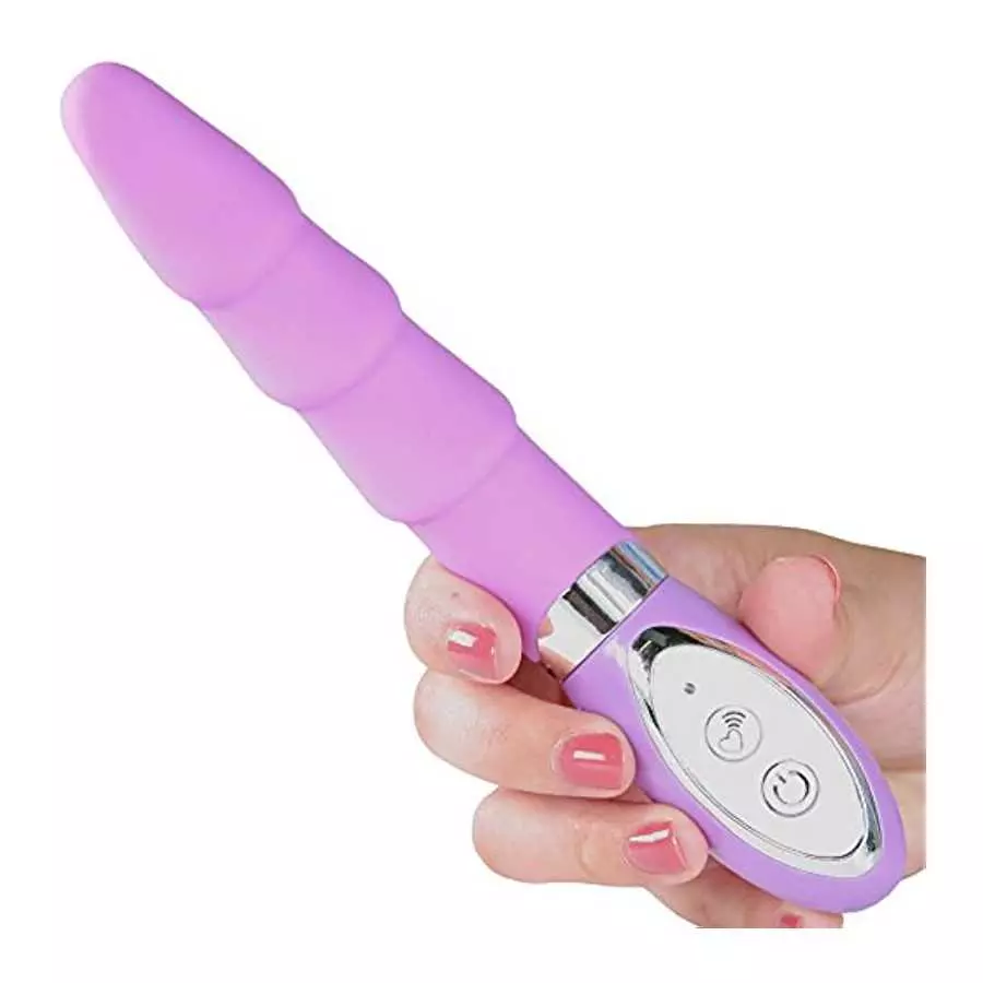 Silicone Rippled Vibrator for G Spot or Clit Stimulation Multi Function Strong Vibrations Sex Toy