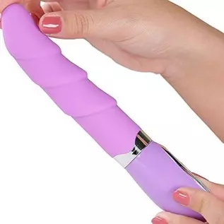 Silicone Rippled Vibrator for G Spot or Clit Stimulation Multi Function Strong Vibrations Sex Toy