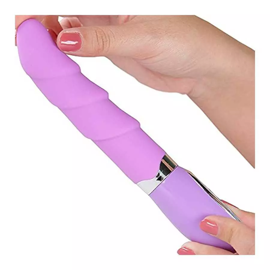Silicone Rippled Vibrator for G Spot or Clit Stimulation Multi Function Strong Vibrations Sex Toy