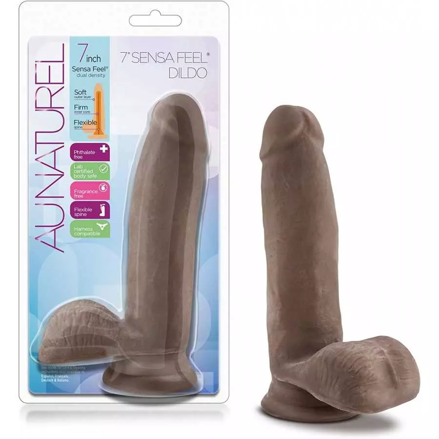 Blush Au Naturel 8 Inch Realistic Sensa Feel Dual Density Flexi Shaft Dildo - Fragrance Free Strong Suction Cup Harness Compatib Blush Au Naturel 8 Inch Realistic Sensa Feel Dual Density Flexi Shaft Dildo - Fragrance Free Strong Suction Cup Harness Compatib