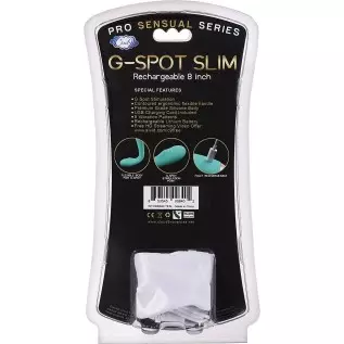 Cloud 9 Novelties 8" G-spot Slim Rechargeable (Teal) Cloud 9 Novelties 8" G-spot Slim Rechargeable (Teal)