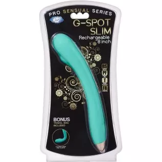Cloud 9 Novelties 8" G-spot Slim Rechargeable (Teal) Cloud 9 Novelties 8" G-spot Slim Rechargeable (Teal)