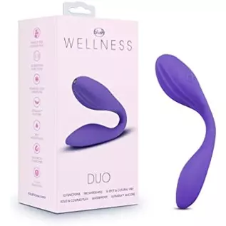 Blush Wellness Duo - Flexible Body Bends for Couples Play or Straightens For Solo Play and G Spot Stimulation - 10 Powerful Vibr