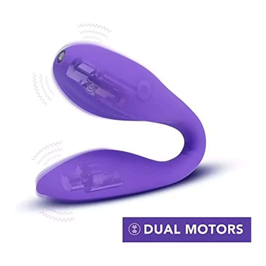 Blush Wellness Duo - Flexible Body Bends for Couples Play or Straightens For Solo Play and G Spot Stimulation - 10 Powerful Vibr
