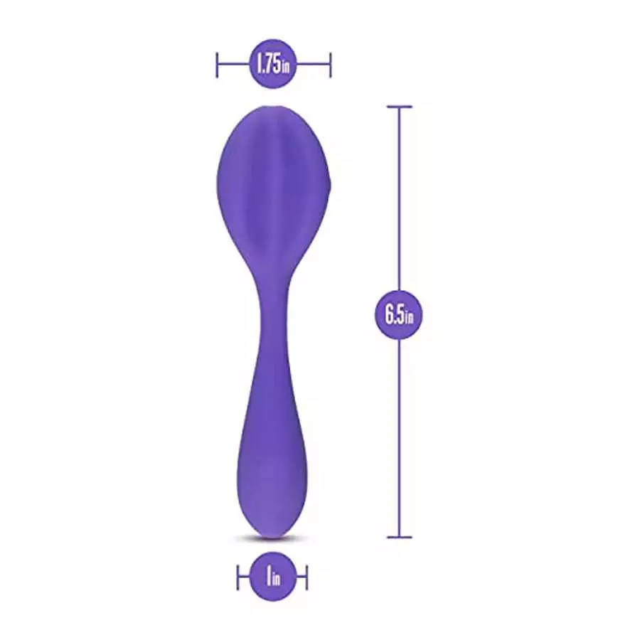 Blush Wellness Duo - Flexible Body Bends for Couples Play or Straightens For Solo Play and G Spot Stimulation - 10 Powerful Vibr