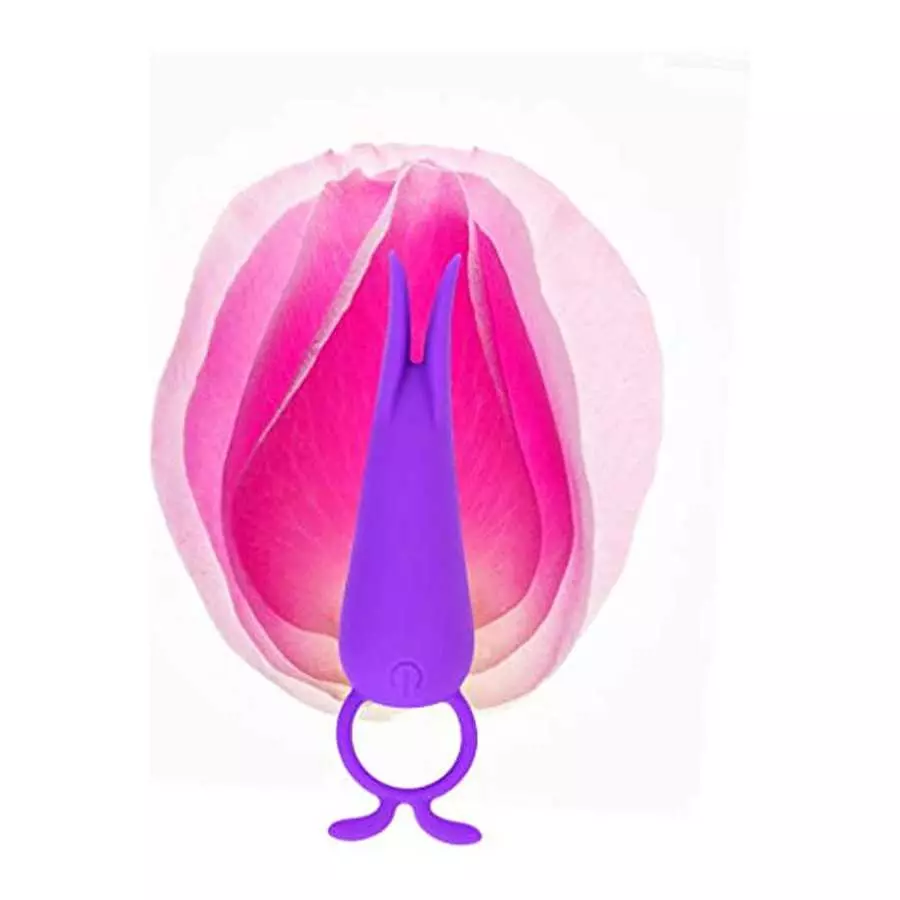 Quiet Powerful Silicone Mini Vibrator with 10 Modes for Travel, LUV-SPOT Rechargeable Sex Toys with Soft Smooth Tentacles to Cli