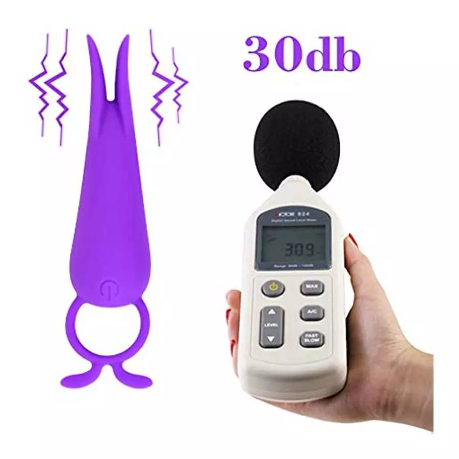 Quiet Powerful Silicone Mini Vibrator with 10 Modes for Travel, LUV-SPOT Rechargeable Sex Toys with Soft Smooth Tentacles to Cli