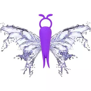 Quiet Powerful Silicone Mini Vibrator with 10 Modes for Travel, LUV-SPOT Rechargeable Sex Toys with Soft Smooth Tentacles to Cli