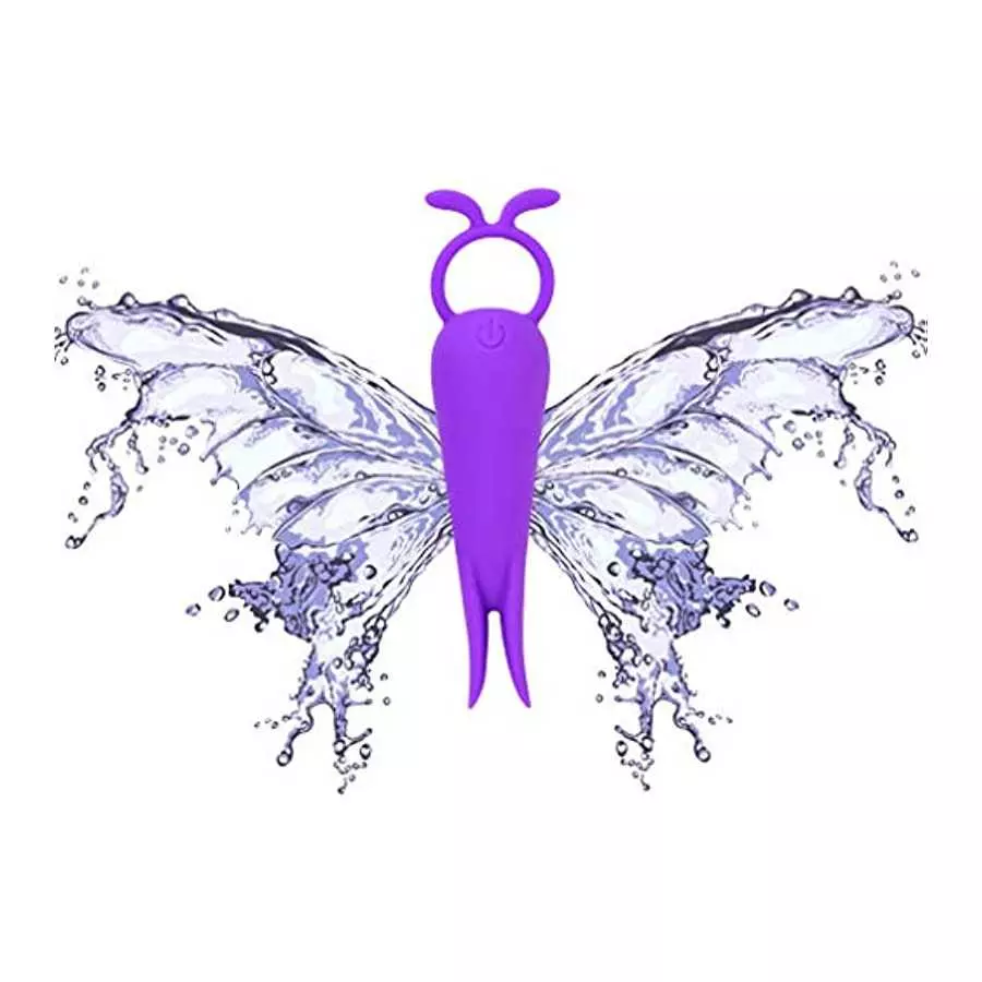 Quiet Powerful Silicone Mini Vibrator with 10 Modes for Travel, LUV-SPOT Rechargeable Sex Toys with Soft Smooth Tentacles to Cli