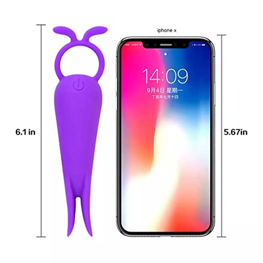 Quiet Powerful Silicone Mini Vibrator with 10 Modes for Travel, LUV-SPOT Rechargeable Sex Toys with Soft Smooth Tentacles to Cli