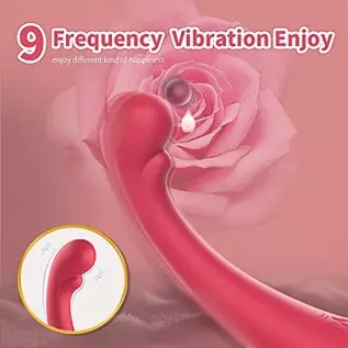 2 in 1 G-Spot Vibrators with 9 Powerful Licking &Vibrating Modes Clitoral Tongue Licking Toy,Rechargeable Rose Stimulator for Wo 2 in 1 G-Spot Vibrators with 9 Powerful Licking &Vibrating Modes Clitoral Tongue Licking Toy,Rechargeable Rose Stimulator for Wo
