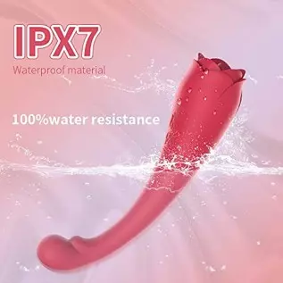 2 in 1 G-Spot Vibrators with 9 Powerful Licking &Vibrating Modes Clitoral Tongue Licking Toy,Rechargeable Rose Stimulator for Wo 2 in 1 G-Spot Vibrators with 9 Powerful Licking &Vibrating Modes Clitoral Tongue Licking Toy,Rechargeable Rose Stimulator for Wo