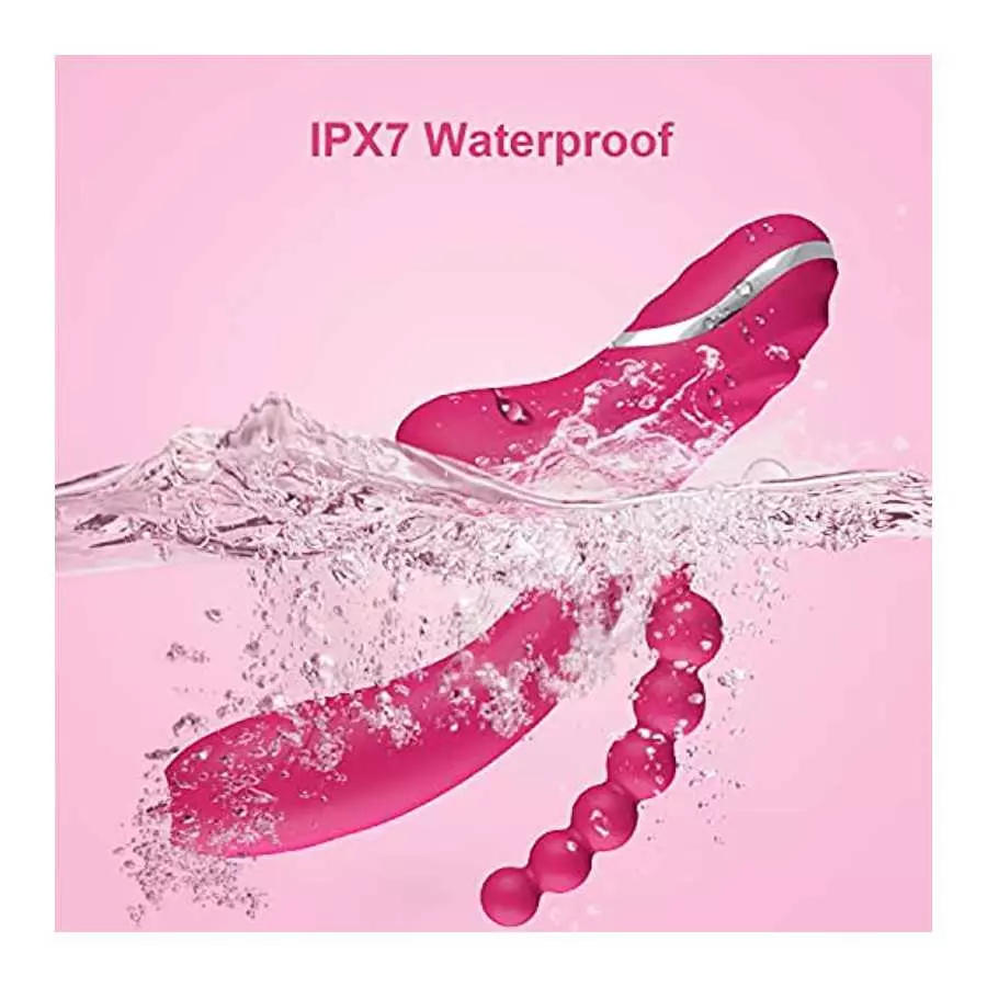 Clitoral Pulsating G Spot Rabbit Vibrator Lick Stimulator Anal Clit Massager with 10 Pulsation Patterns 10 Licking Vibrating Mod