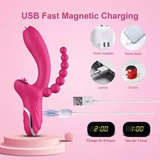 Clitoral Pulsating G Spot Rabbit Vibrator Lick Stimulator Anal Clit Massager with 10 Pulsation Patterns 10 Licking Vibrating Mod Clitoral Pulsating G Spot Rabbit Vibrator Lick Stimulator Anal Clit Massager with 10 Pulsation Patterns 10 Licking Vibrating Mod