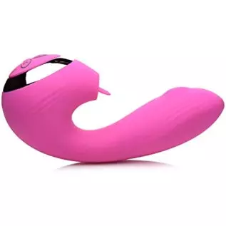 Inmi 10X Licking G-Throb Rechargeable Silicone Vibrator, Pink