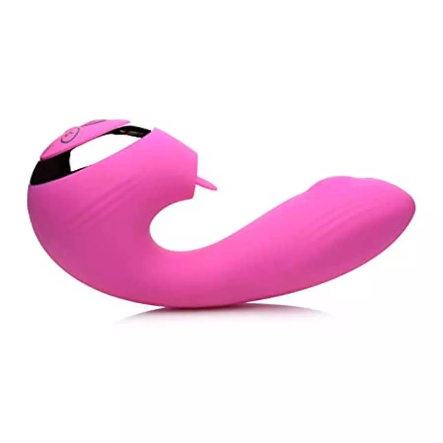 Inmi 10X Licking G-Throb Rechargeable Silicone Vibrator, Pink Inmi 10X Licking G-Throb Rechargeable Silicone Vibrator, Pink