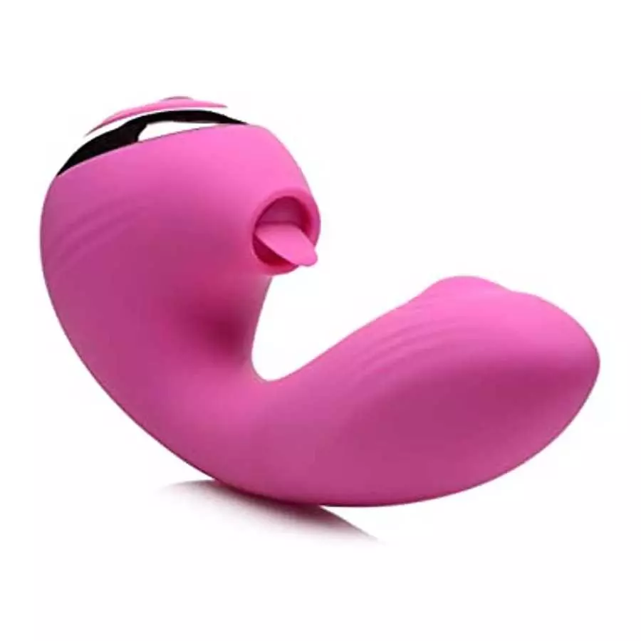 Inmi 10X Licking G-Throb Rechargeable Silicone Vibrator, Pink