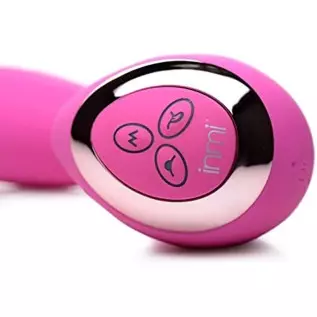 Inmi 10X Licking G-Throb Rechargeable Silicone Vibrator, Pink