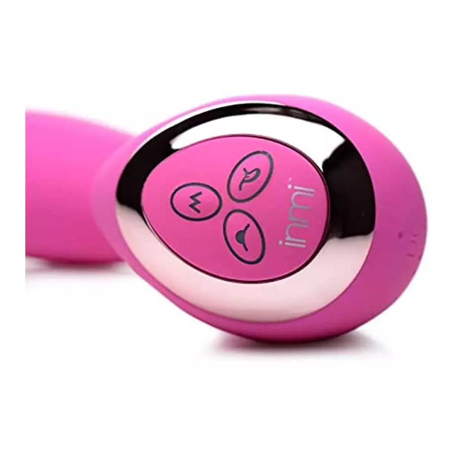 Inmi 10X Licking G-Throb Rechargeable Silicone Vibrator, Pink