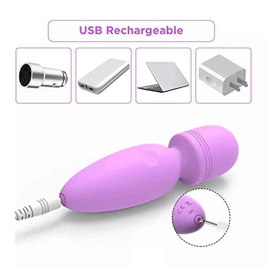 Bullet Vibrator, Sex Stimulator for Women USB Rechargeable Lipstick Vibe with 10 Vibration Modes, Female G-spot Sex Adult Toys