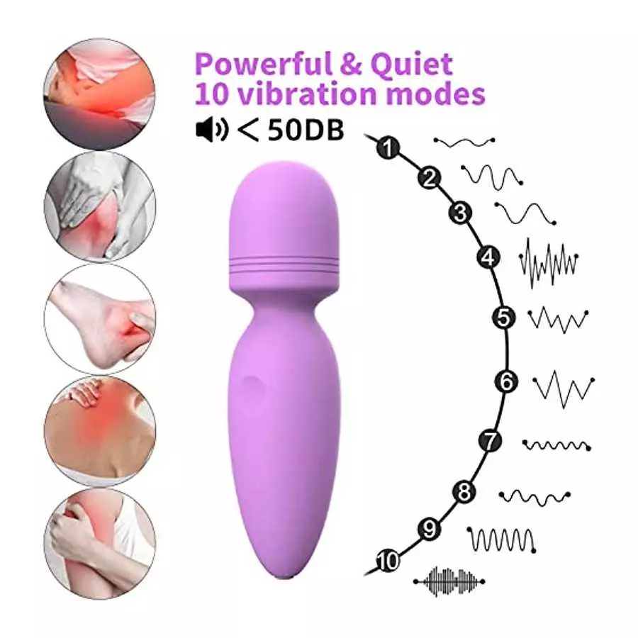Bullet Vibrator, Sex Stimulator for Women USB Rechargeable Lipstick Vibe with 10 Vibration Modes, Female G-spot Sex Adult Toys