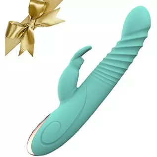 Vibrator Dildo for Women Rabbit Vibrators Adult Sex Toys 24 Beaded Clitoral Stimulator Anal Toys Thrusting Dildo G Spot Vibrator