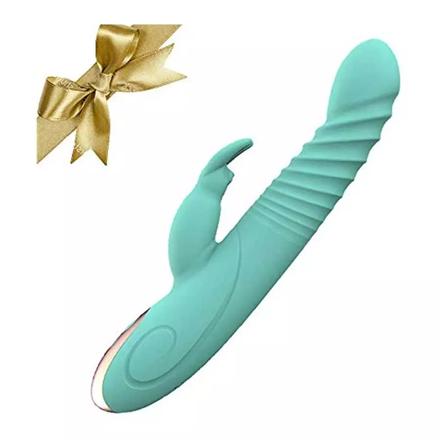 Vibrator Dildo for Women Rabbit Vibrators Adult Sex Toys 24 Beaded Clitoral Stimulator Anal Toys Thrusting Dildo G Spot Vibrator