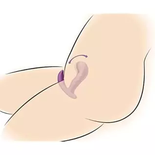 Inmi G-Rocker 10X Come Hither Silicone Vibrator with Remote Control, Purple