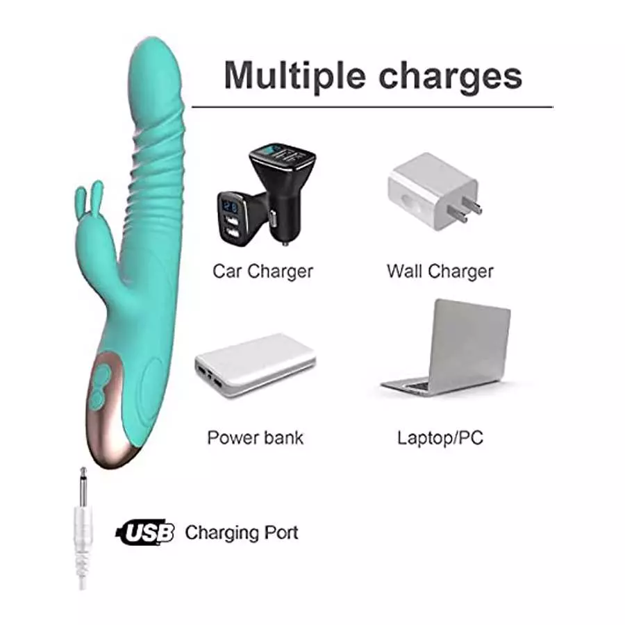 Classic Vibrator G Spot Rabbit Vibrator Dildo for Women Bunny Ears Women Vibrator for Nipple G Spot Clitoral Stimulation Recharg